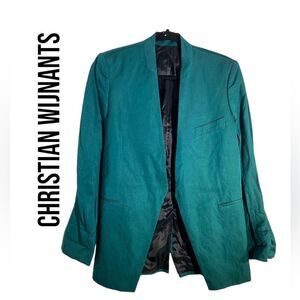 NWT Christian Wijnants‎ Jakari Blazer Green Sz XS